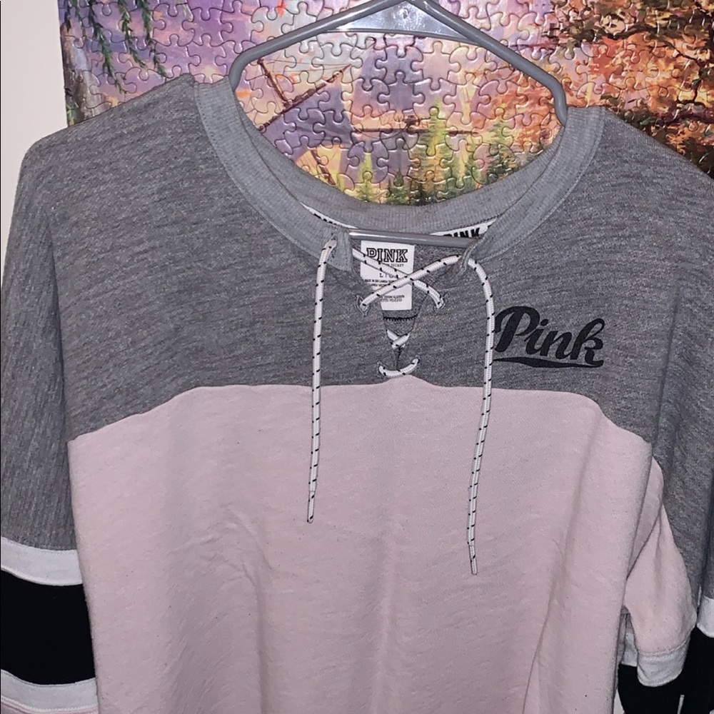 Long sleeve pink shirt
